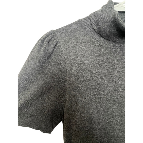 Express Turtleneck Sweater Dress Short Sleeve Midi Small - Picture 2 of 5